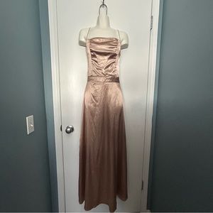 Prom dress Champagne Colour Backless Maxi Dress